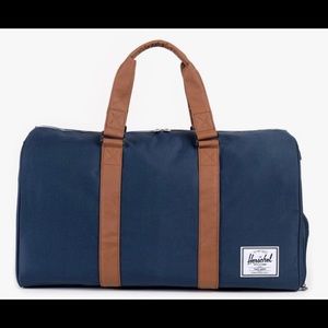 Hershel Navy/Tan Novel Duffel Bag